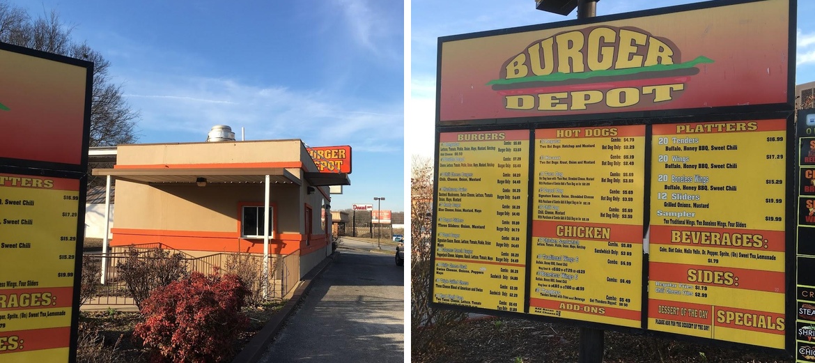 Burger Depot Menu